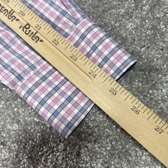 Untuckit Dress Shirt Mens Extra Large Wrinkle Free Plaid Cotton Button Up - Picture 13 of 13